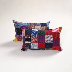 Handcrafted Patchwork Pillow Covers (Set of 2) 33