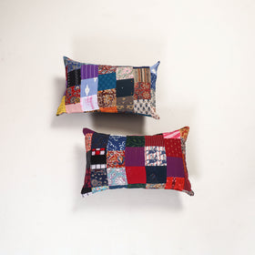 Handcrafted Patchwork Pillow Covers (Set of 2) 33