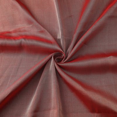 Handloom Full Tissue Silver Zari Chanderi Silk Fabric 17