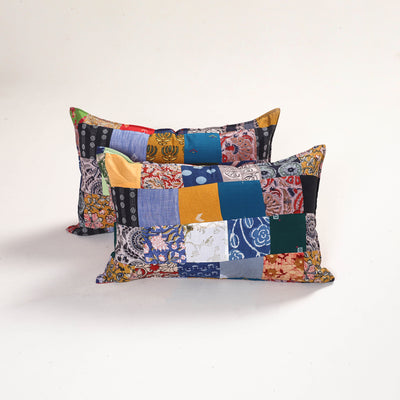 Handcrafted Patchwork Pillow Covers (Set of 2) 35