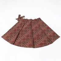 Block Print Cotton Wrap Around Ajrakh Skirt 37