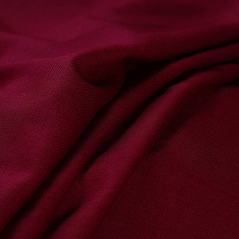 Red - Plain Merino Wool Fabric 08