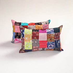 Handcrafted Patchwork Pillow Covers (Set of 2) 36