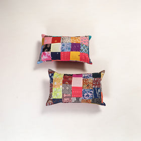 Handcrafted Patchwork Pillow Covers (Set of 2) 36