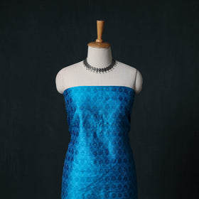 Pochampally Ikat Handwoven Pure Silk 2pc Unstitched Dress Material Kurta Set 07