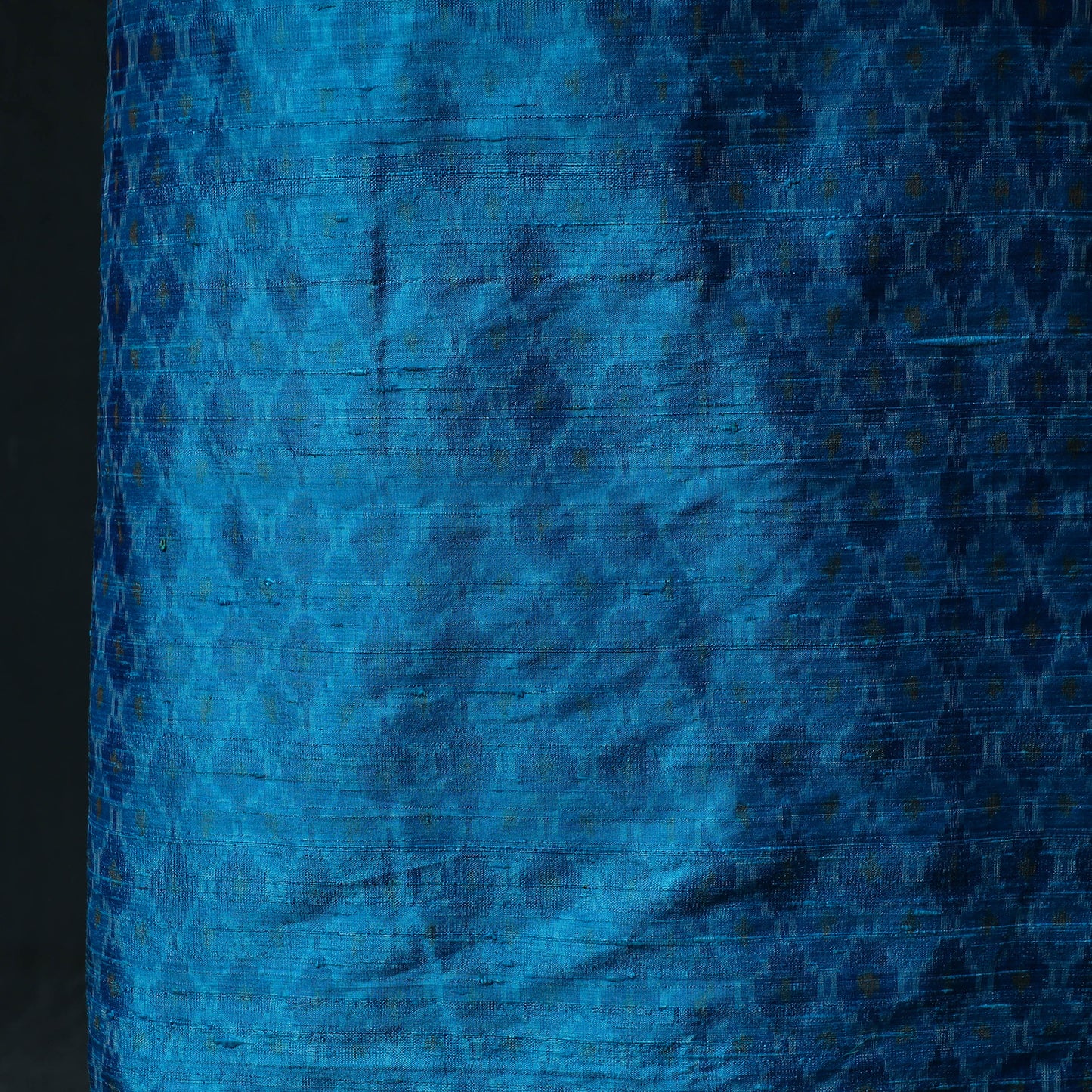 Pochampally Ikat Handwoven Pure Silk 2pc Unstitched Dress Material Kurta Set 07