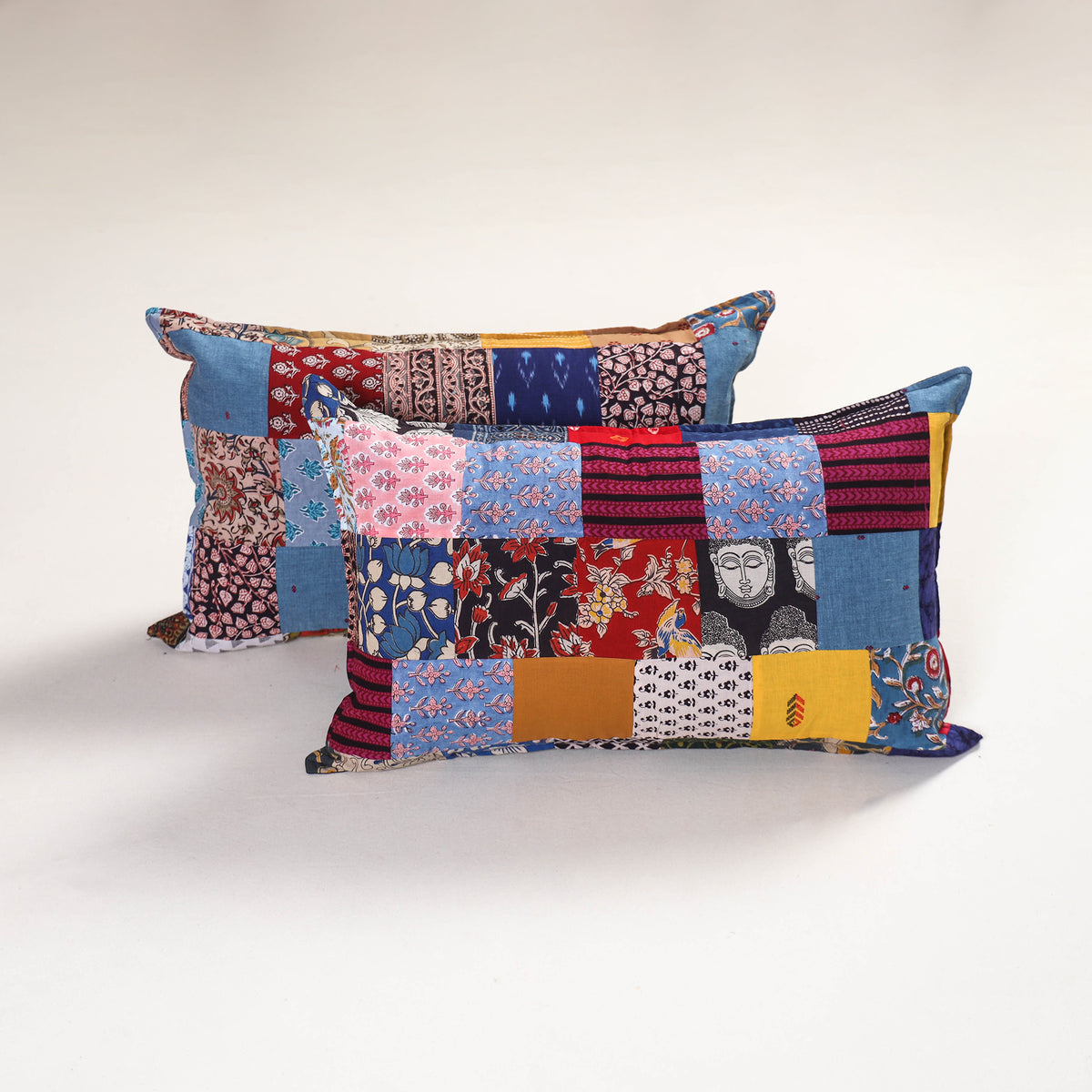 Handcrafted Patchwork Pillow Covers (Set of 2) 37