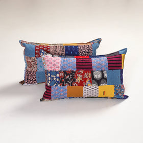 Handcrafted Patchwork Pillow Covers (Set of 2) 37