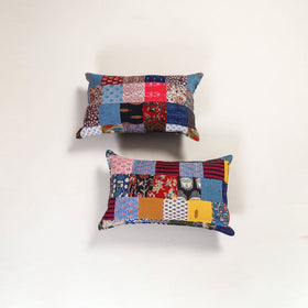 Handcrafted Patchwork Pillow Covers (Set of 2) 37