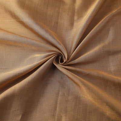 Handloom Full Tissue Gold Zari Double Tone Chanderi Silk Fabric 02