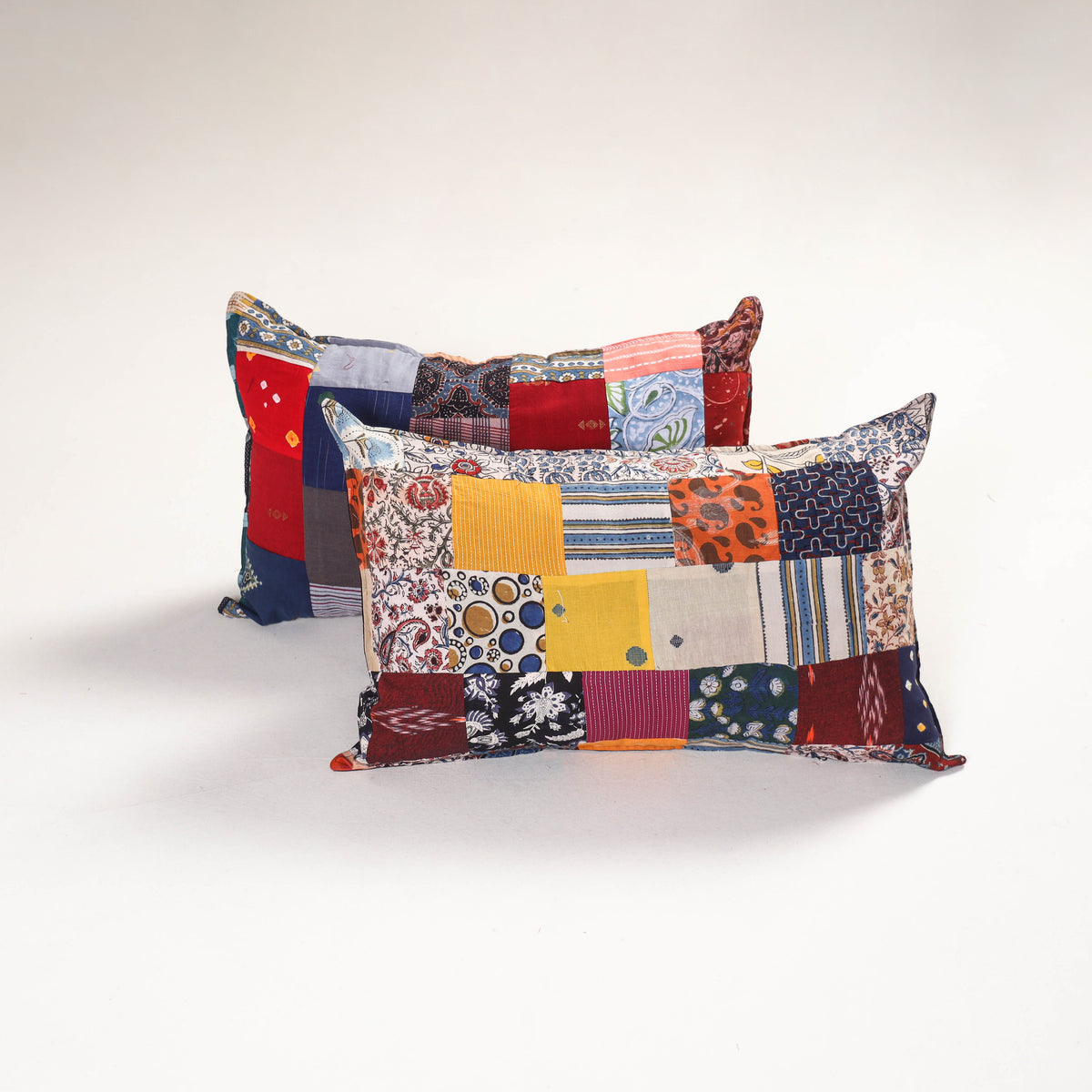 Handcrafted Patchwork Pillow Covers (Set of 2) 38