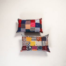 Handcrafted Patchwork Pillow Covers (Set of 2) 38