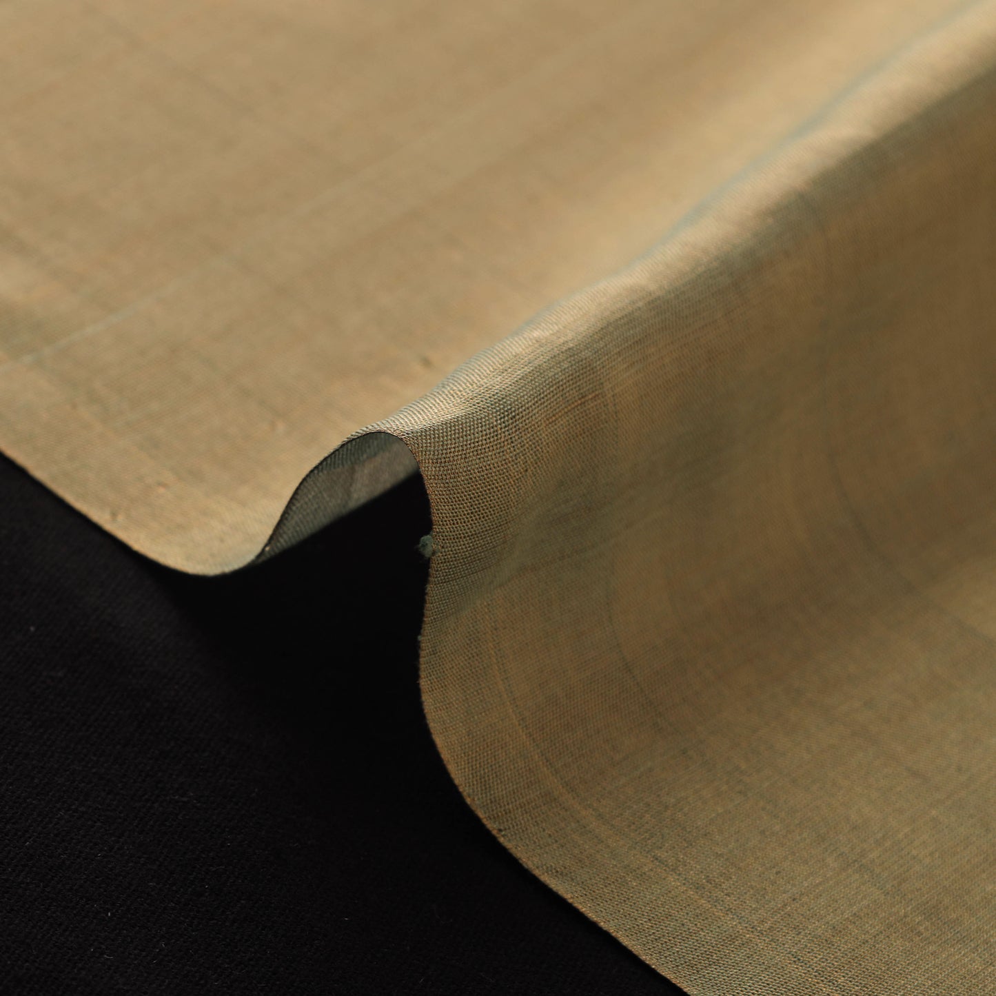 Handloom Full Tissue Gold Zari Double Tone Chanderi Silk Fabric 01