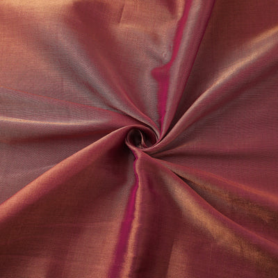 Handloom Full Tissue Silver Zari Chanderi Silk Fabric 08