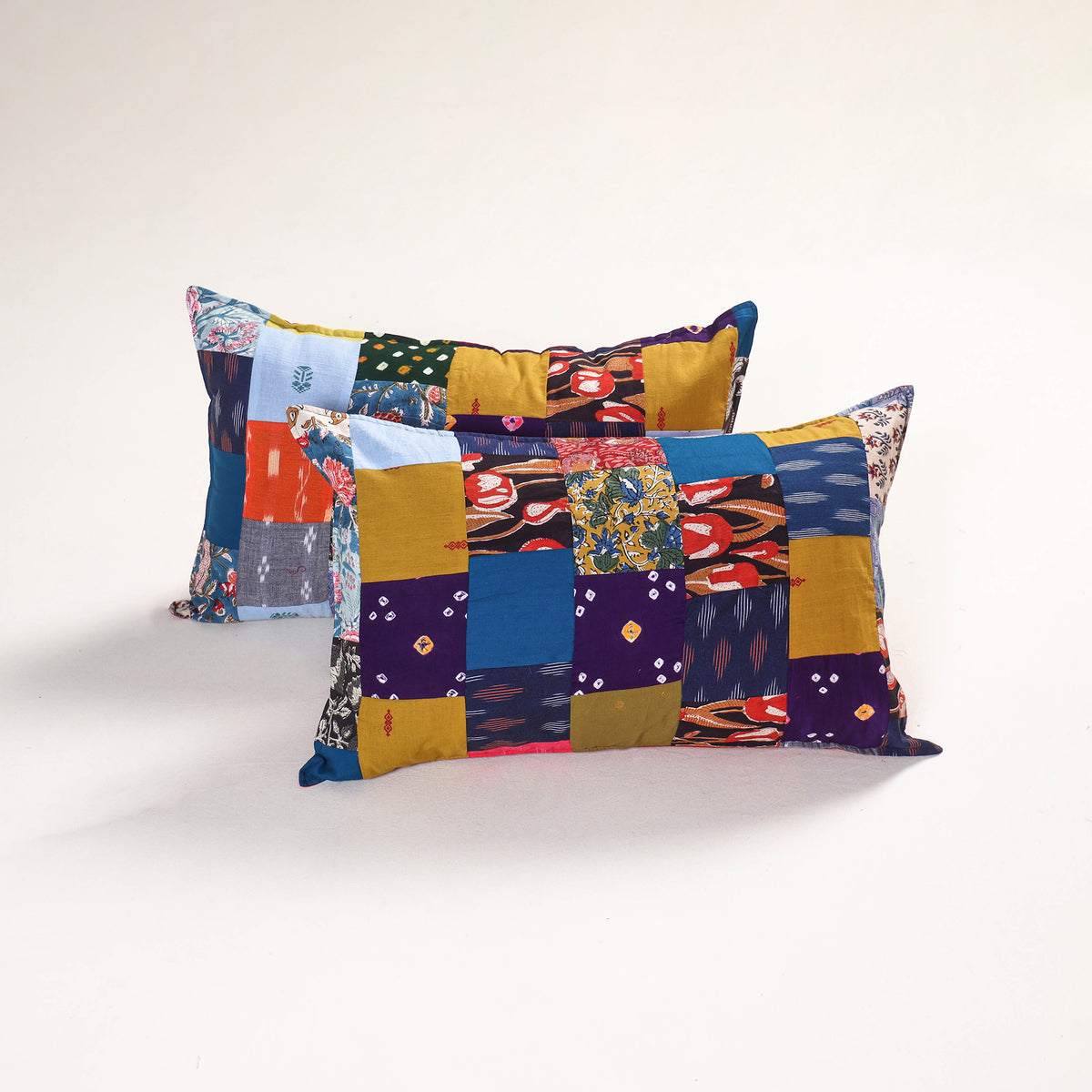Handcrafted Patchwork Pillow Covers (Set of 2) 40