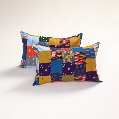 Handcrafted Patchwork Pillow Covers (Set of 2) 40