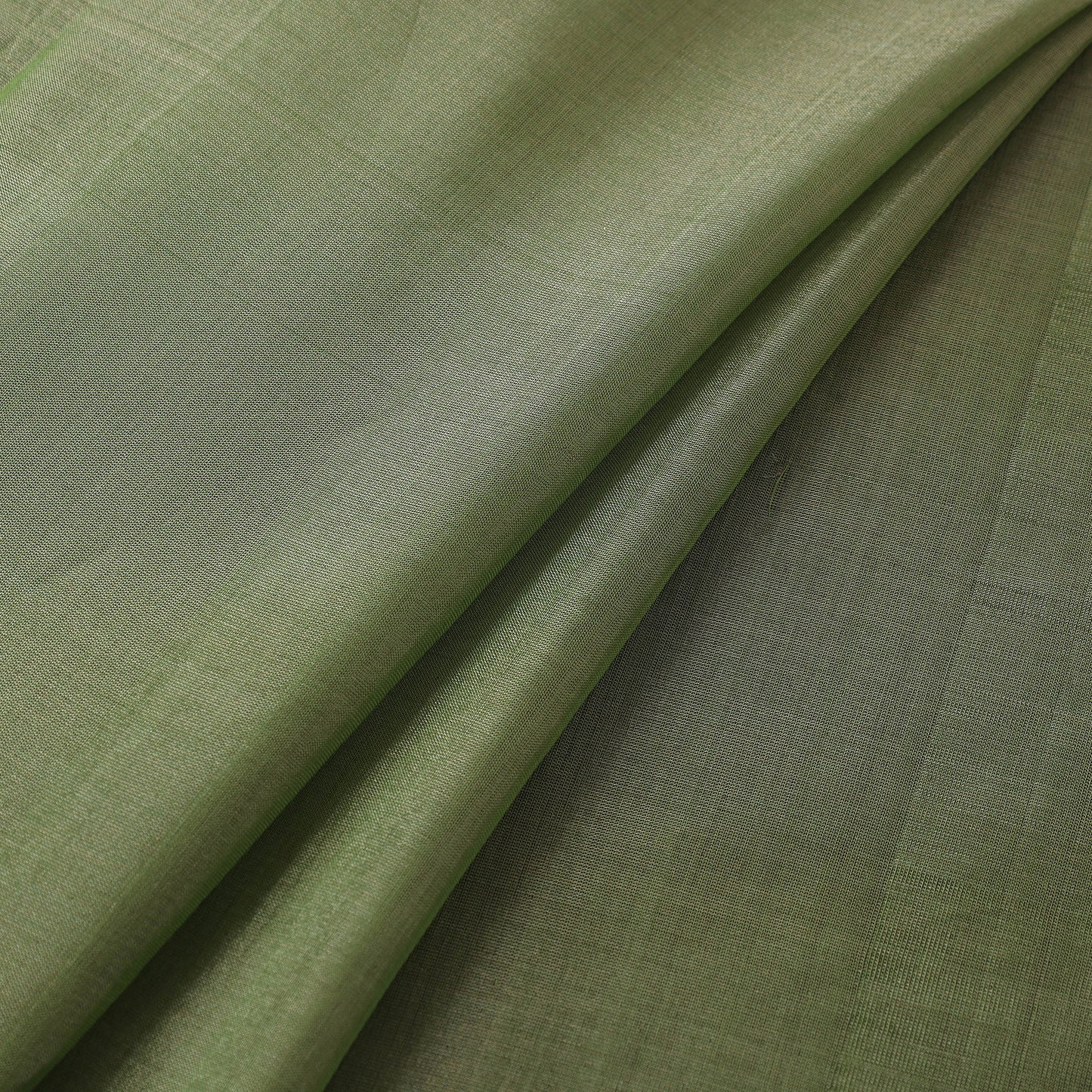 Handloom Full Tissue Silver Zari Chanderi Silk Fabric 09