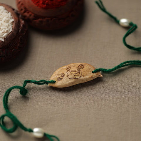  Green - Handcrafted Plantable Seed Rakhi 