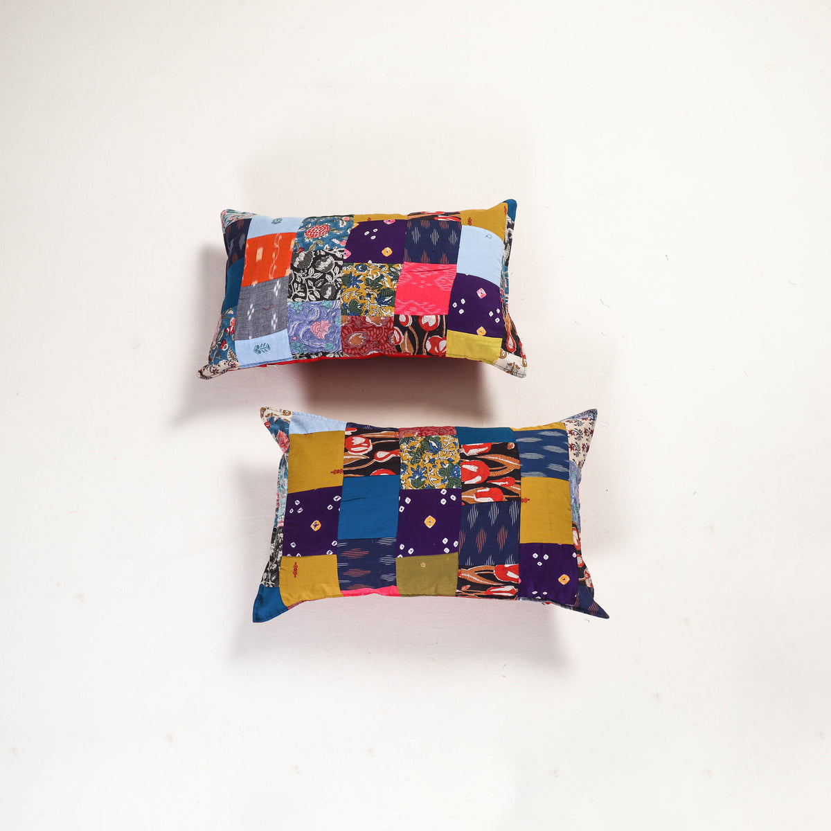 Handcrafted Patchwork Pillow Covers (Set of 2) 40