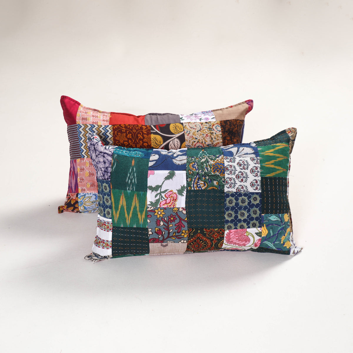 Handcrafted Patchwork Pillow Covers (Set of 2) 41