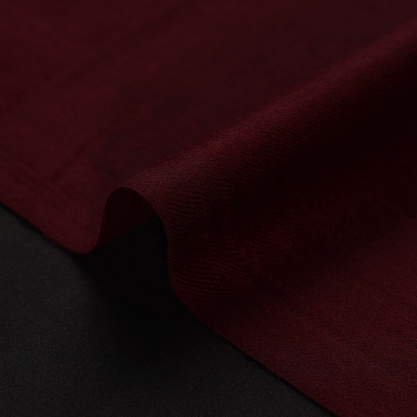 Maroon - Plain Merino Wool Fabric 04