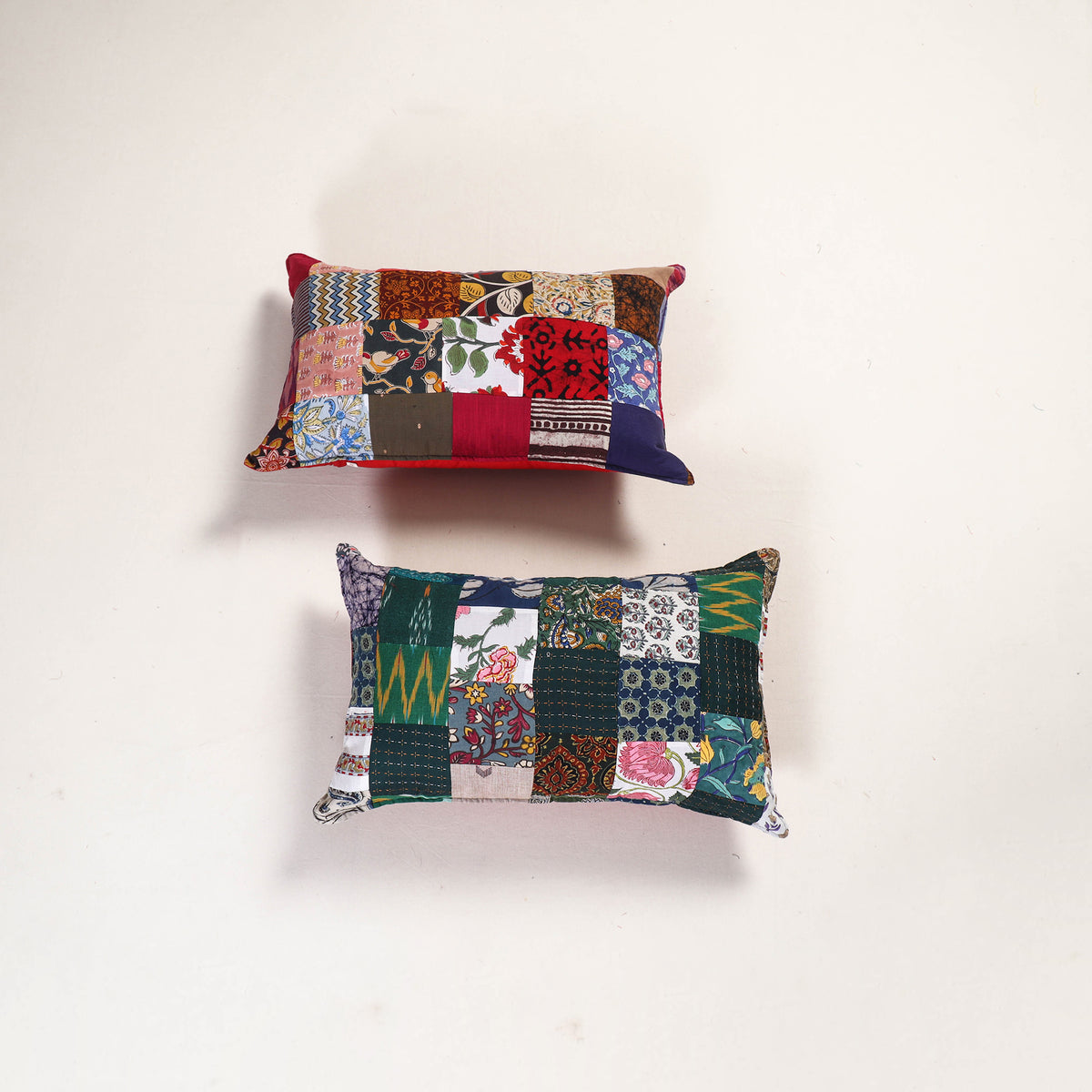 Handcrafted Patchwork Pillow Covers (Set of 2) 41