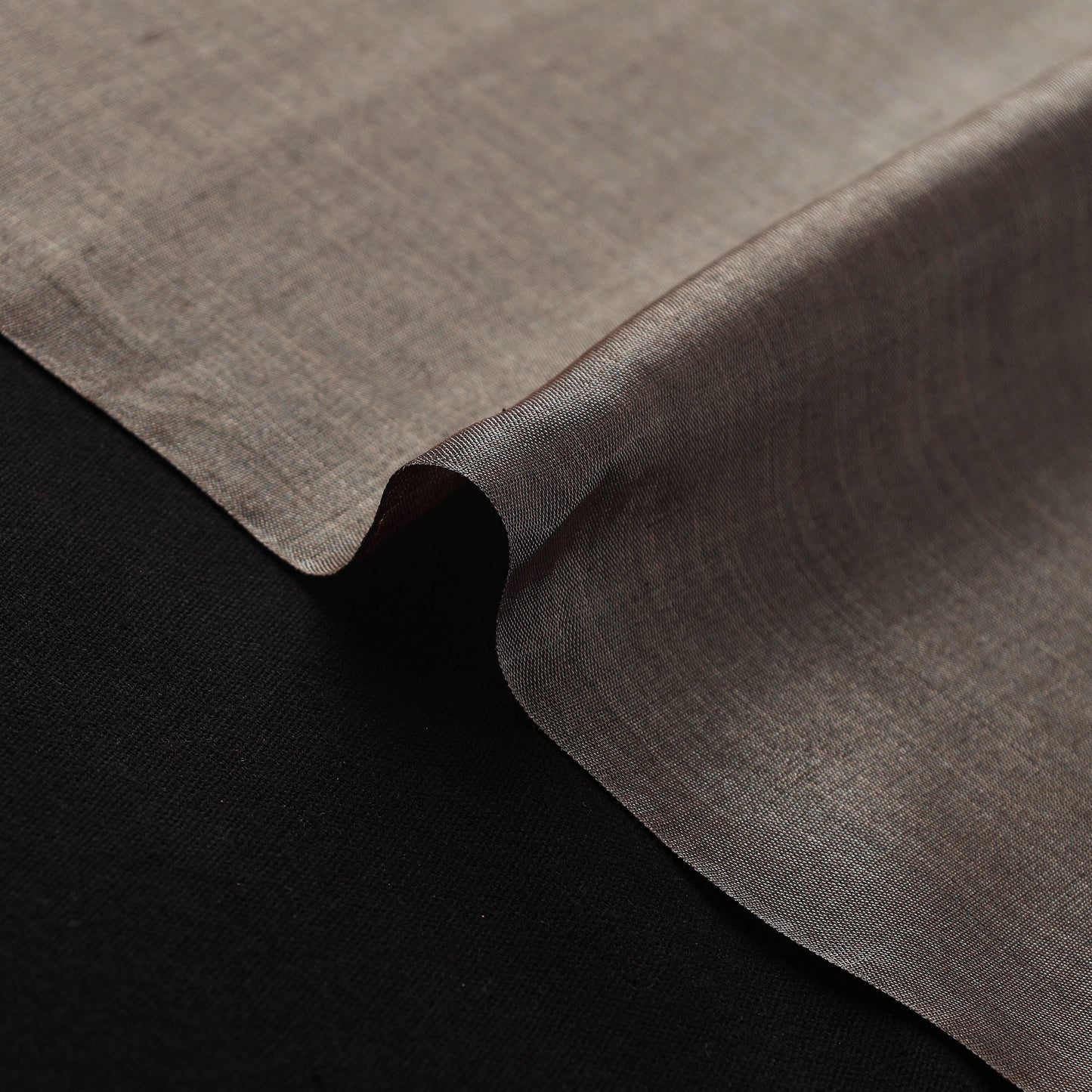Handloom Full Tissue Silver Zari Chanderi Silk Fabric 10