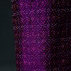Pochampally Ikat Handwoven Pure Silk 2pc Unstitched Dress Material Kurta Set 12