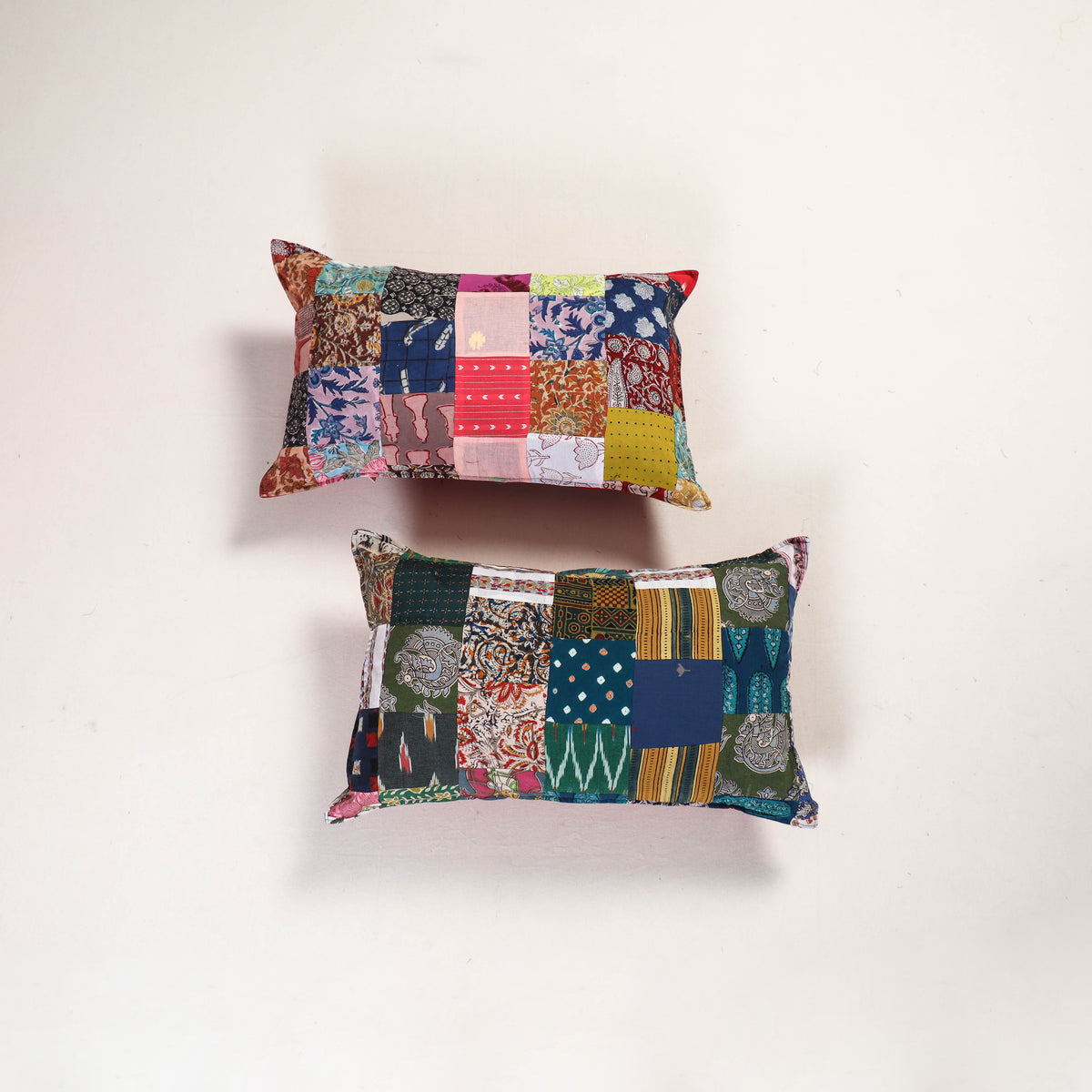 Handcrafted Patchwork Pillow Covers (Set of 2) 42