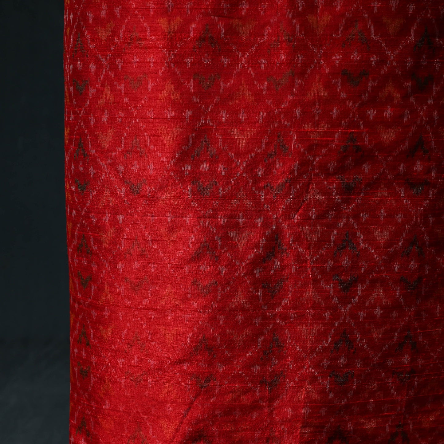 Pochampally Ikat Handwoven Pure Silk 2pc Unstitched Dress Material Kurta Set 13
