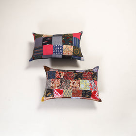 Handcrafted Patchwork Pillow Covers (Set of 2) 43