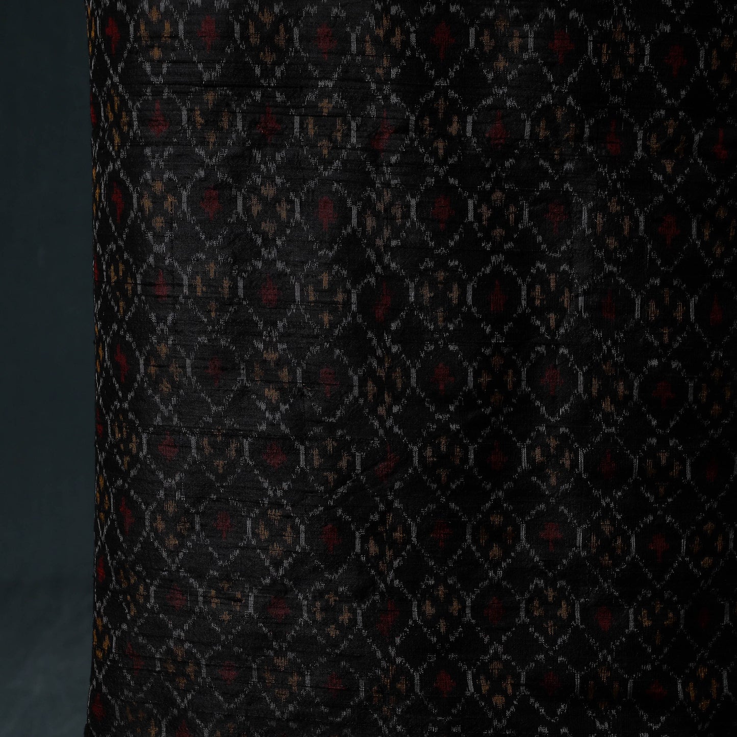 Pochampally Ikat Handwoven Pure Silk 2pc Unstitched Dress Material Kurta Set 14