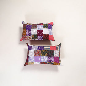 Handcrafted Patchwork Pillow Covers (Set of 2) 44