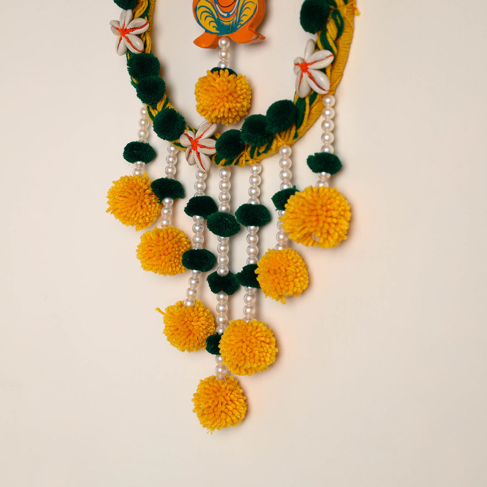 Ganesha- Handmade Wool Wall Hanging 01