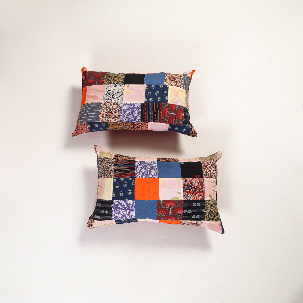 Handcrafted Patchwork Pillow Covers (Set of 2) 45
