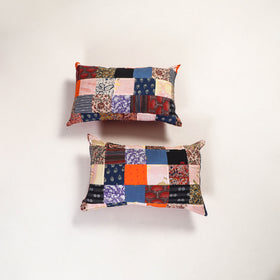 Handcrafted Patchwork Pillow Covers (Set of 2) 45