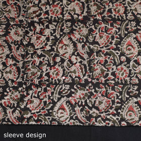  Kalamkari Block Printed Sequin Work Cotton Kurta Material 