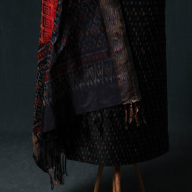 Pochampally Ikat Handwoven Pure Silk 2pc Unstitched Dress Material Kurta Set 16