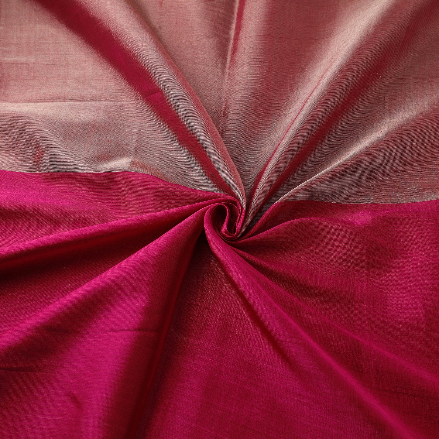 Handloom Full Tissue Silver Zari Stripes Chanderi Silk Fabric 19