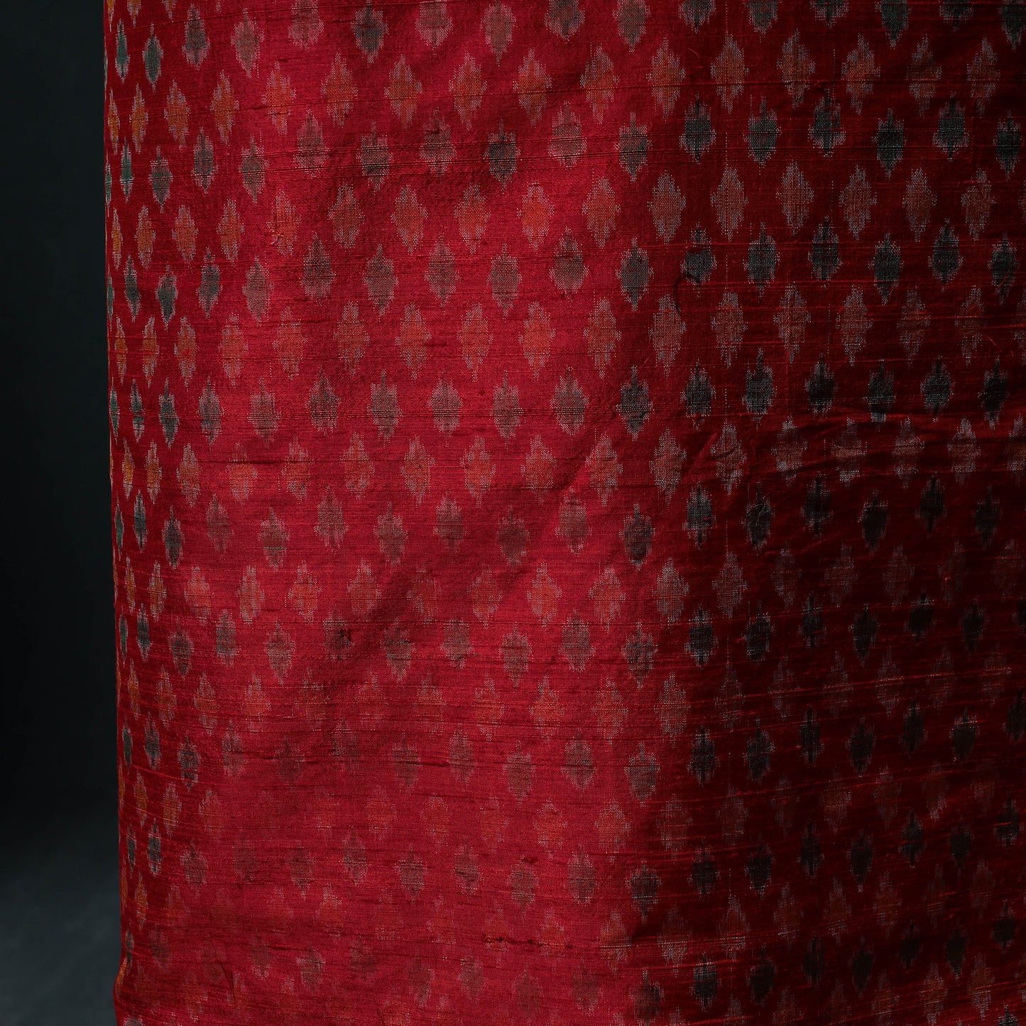 Pochampally Ikat Handwoven Pure Silk 2pc Unstitched Dress Material Kurta Set 19