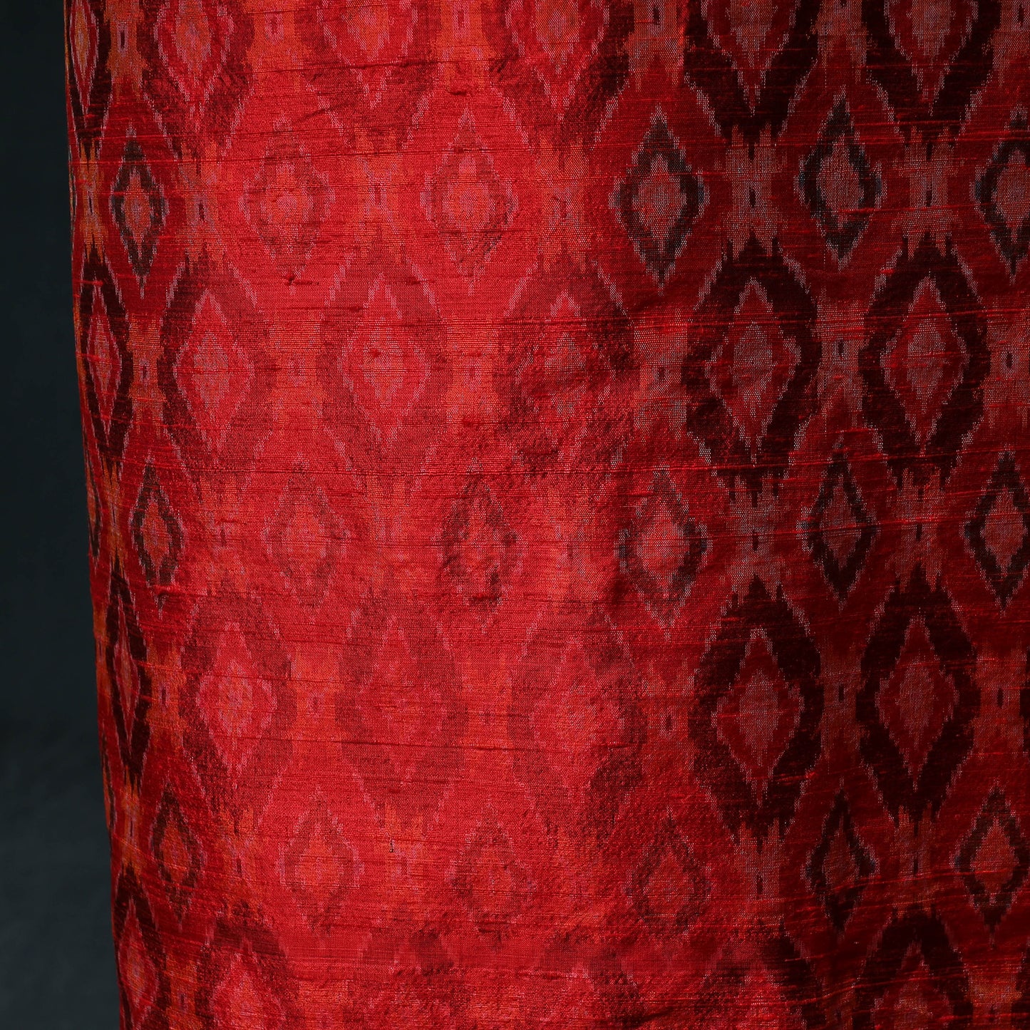 Pochampally Ikat Handwoven Pure Silk 2pc Unstitched Dress Material Kurta Set 20