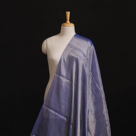 Handloom Full Tissue Silver Zari Chanderi Silk Fabric 16