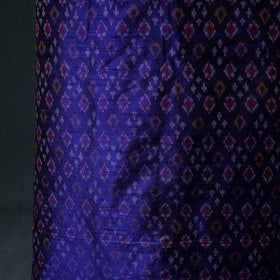 Pochampally Ikat Handwoven Pure Silk 2pc Unstitched Dress Material Kurta Set 21