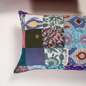 Multicolor - handcrafted patchwork pillow covers (set of 2)
