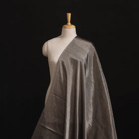 Handloom Full Tissue Silver Zari Chanderi Silk Fabric 12