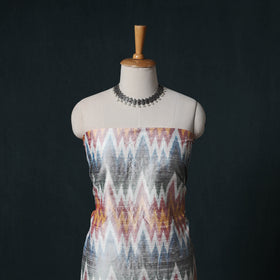 Pochampally Ikat Handwoven Pure Silk 2pc Unstitched Dress Material Kurta Set 22