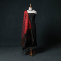 Pochampally Ikat Handwoven Pure Silk 2pc Unstitched Dress Material Kurta Set 23