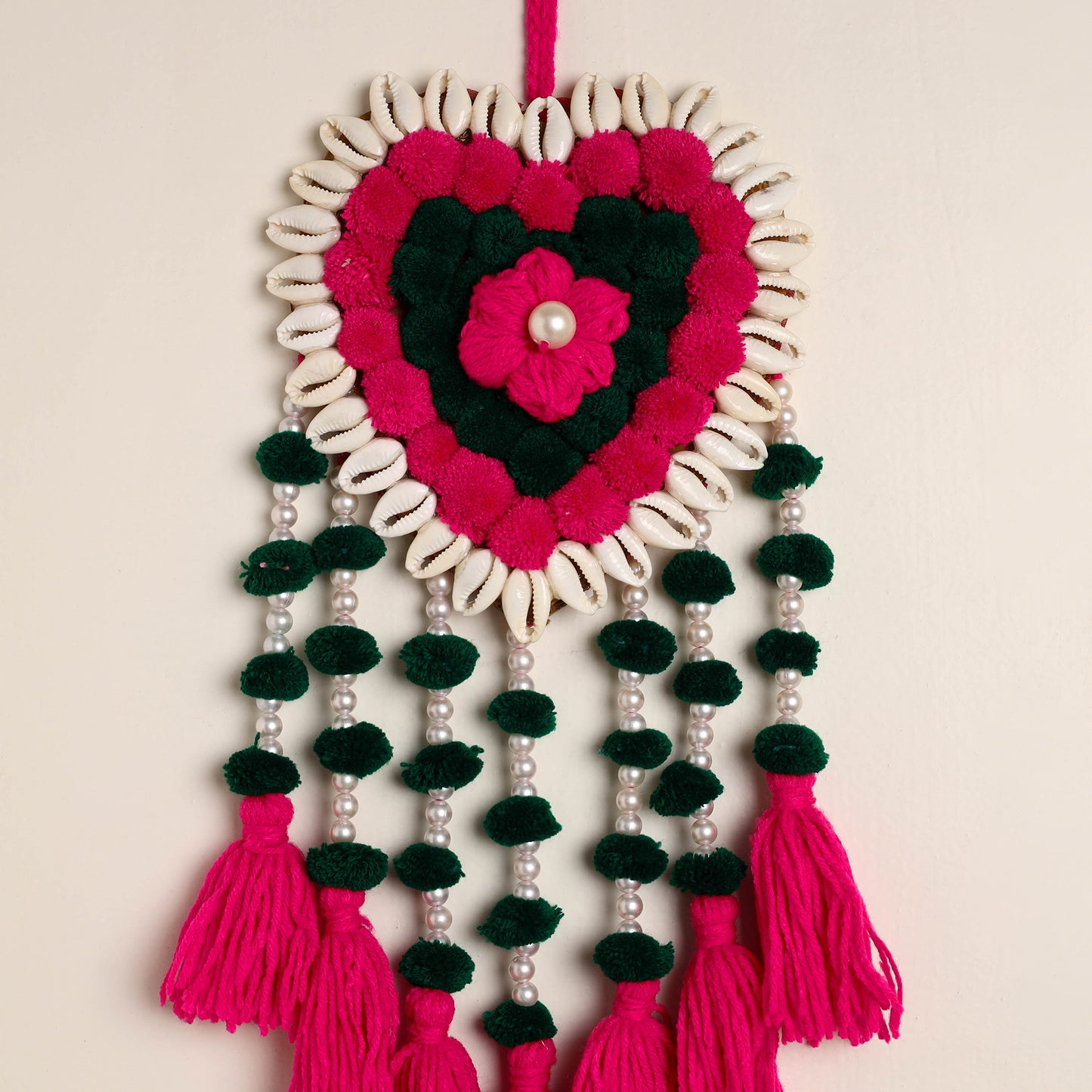 Heart - Handmade Wool Wall Hanging 09