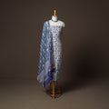 Chanderi Silk Sanganeri Hand Block Print Unstitched Dress Material: Kurta, Bottom with Dupatta 11