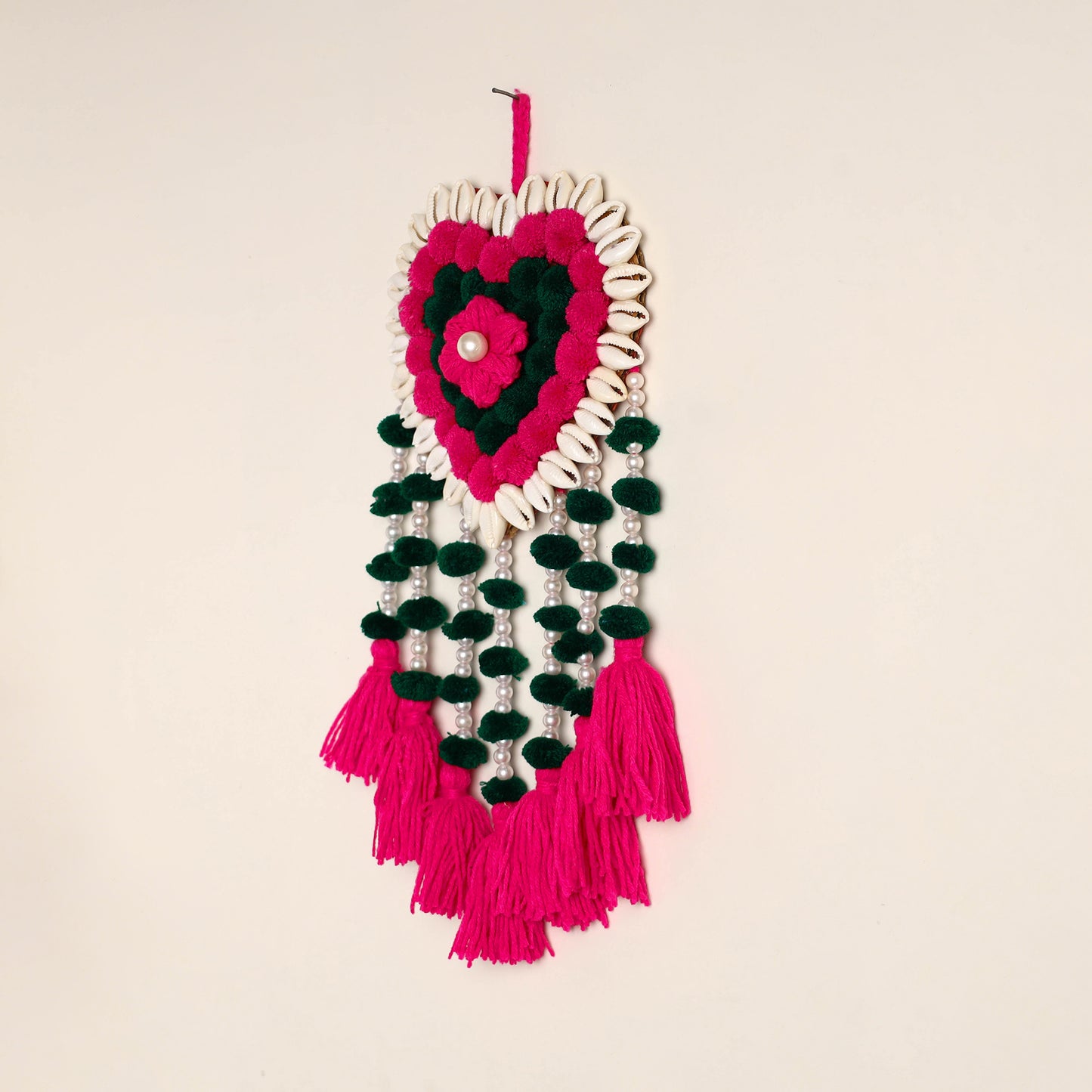 Heart - Handmade Wool Wall Hanging 09